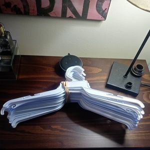 White Plastic Top Hanger (17" X 1/8")